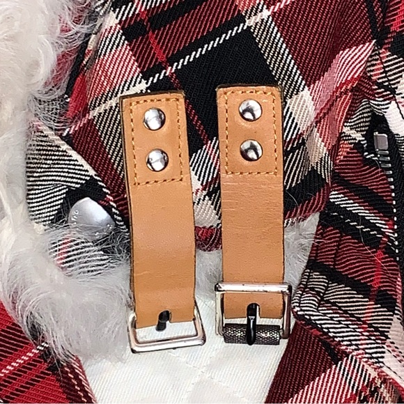 Rag & Bone Etiene Plaid Jacket | With Genuine Lamb Fur Collar | XXS | EUC - Picture 5 of 8